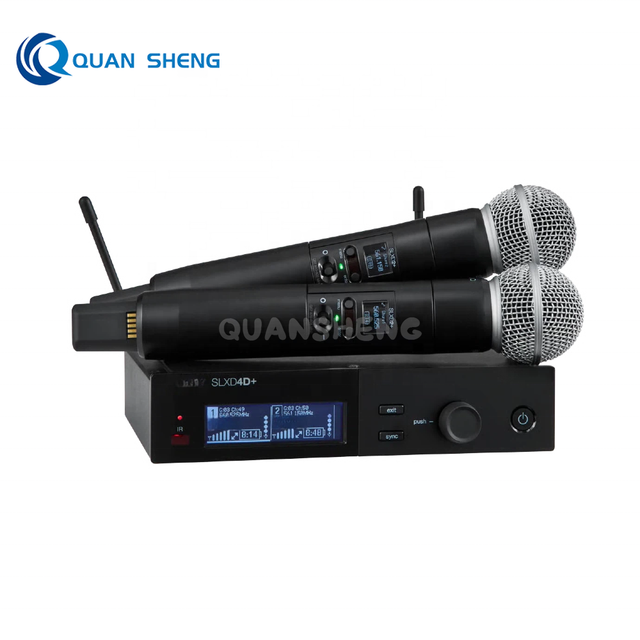 High End Dual Channel UHF Wireless Handheld Microphone SLXD4D+ S58 KSM8 Digital Diversity Clear Sound for Live Performance