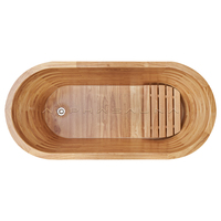 Baignoire de luxe pour intérieur, en bois, style japonais, vente en gros