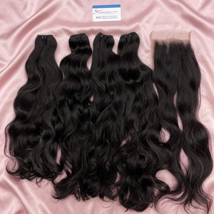 Nueva Llegada, Tendencia en Extensiones de Cabello Humano 100% Natural, Ondulado, Sedoso, con Cutícula Alineada, Sin Caída, Listo para Enviar - Product Image 1