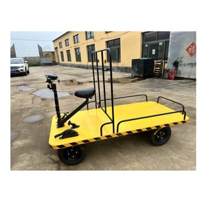 Camión de almacén eléctrico resistente personalizable camión de plataforma de acero camión de plataforma plana - Product Image 6