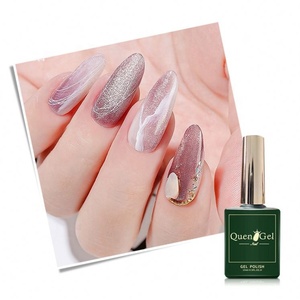 Canni — vernis à ongles Gel Uv magnétique, sous forme d'yeux de chat, couleur or Rose 5D, vente en gros - Product Image 1