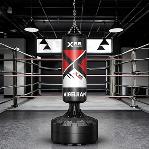 <span class=keywords><strong>Sac</strong></span> <span class=keywords><strong>de</strong></span> frappe sur pied réglable en hauteur, équipement d'entraînement <span class=keywords><strong>de</strong></span> <span class=keywords><strong>boxe</strong></span> avec logo personnalisé, vente chaude - Product Image 6