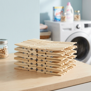 Pinzas de Bambú Multifuncionales para Secar Ropa, Resistentes al Viento, Artículos para el Hogar en Oferta - Product Image 3