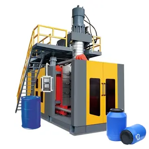 Raw Material Drum Making Machines Hdpe PP Plastic Bottle Barrel Drum Tank Extrusion Blow Molding Machinery