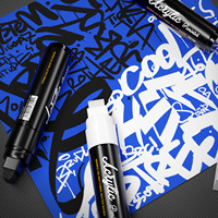 Ensemble de marqueurs de peinture acrylique Encre non toxique de 8.5mm de largeur pour le marquage d'épaisseur pour les peintures d'art