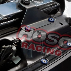 สกรูวอชเชอร์ JDM M6 สีแดง อลูมิเนียมอัลลอยด์ แผ่นตกแต่ง สำหรับตกแต่งรถยนต์ - Product Image 2
