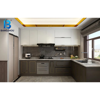 Armoires de cuisine de luxe sur mesure, style moderne, portes laquées, armoires de cuisine en bois pour l'intérieur de la maison