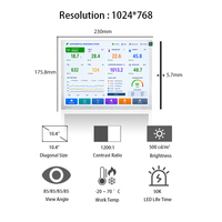 Écran LCD TIANMA 10,4'' 1024x768 P1040XGF1MB01 pour enregistreur environnemental, modules LCD 10,4 pouces