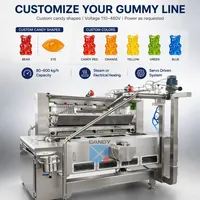 Machine à fabriquer des bonbons gélifiés en forme d'ours, ligne de production de bonbons gélifiés