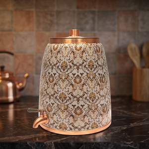 Distributeur d'eau en cuivre avec motif décoratif pour usage domestique - Product Image 5