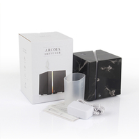 200ml Cube moderne électronique Portable ultrasons grain de marbre aromathérapie parfum humidificateur d'air diffuseur d'arôme d'huile essentielle