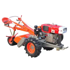 Tractor Walking Farm Machinery 2 Wheels Tractor High Quality 15HP Power Tiller Walking Tractor With Rotavator