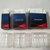 Boîte d'emballage en carton de haute qualité avec impression personnalisée et plateau en plastique pour flacons de 3 ml et 10 ml