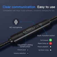Prix bas lourd basse stéréo USB C numérique décodé Metalmusic casque avec micro filaire intra-auriculaire USB Type C écouteurs écouteurs