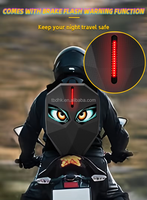 Sac à dos LED pour moto, sac à dos lumineux LED Knight, affichage dynamique des yeux, sac à dos pour motards, sac pour casque