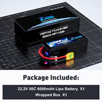 Zeee longue durée Drone 6S Lipo batterie 6000 MAh 50C 22.2V UAV/drone batterie/fpv Lipo batterie