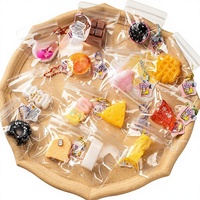 Porte-clés souple en forme de sac de nourriture miniature, snacks et boissons réalistes, jouet à presser en TPR doux, jouet anti-stress 'Booger-Feel', décoration de sac, vente en gros