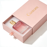 Boîte de parfum de luxe OEM ODM, coffret cadeau, boîte d'emballage en carton personnalisée avec tiroir coulissant et insert en mousse