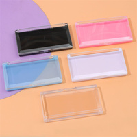 Boîte de rangement pour extensions de faux cils avec logo personnalisé Palette en plastique Organisateur de cils Présentoir Outils de maquillage Fournitures
