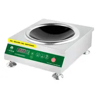 Estufa electrónica de inducción cóncavo wok, 5000w, 5kW