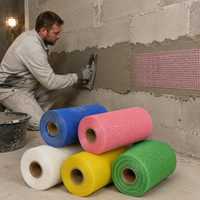 Kit de réparation de trous dans les cloisons sèches en fibre de verre, toile de tissu maillée pour plâtrage mural, rouleau blanc pour enduit mural