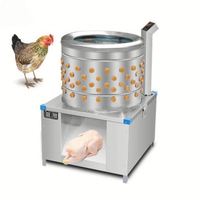 Machine à épiler les plumes de volaille automatique haute performance en acier inoxydable de 20 pouces pour poulets