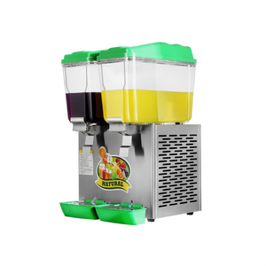 Línea de Producción de Bebidas Semiautomática, Económica y Práctica, con Exprimidor de Frutas y Verduras, Capacidad de 36;16L/tanque, 220V - Product Image 1