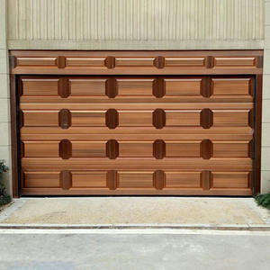 Portes de <span class=keywords><strong>garage</strong></span> à grande vitesse en aluminium à relief noir fabriquées en Chine portes de <span class=keywords><strong>garage</strong></span> sectionnelles télécommandées pour résidentiel - Product Image 3