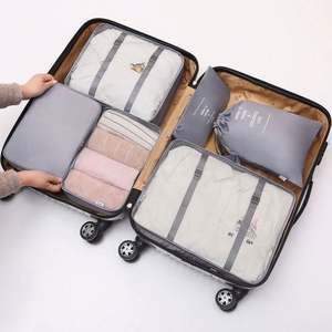 6 Pcs Travel Luggage Storage <b>Bag</b> Set Waterproof Compression <b>Packing</b> Cubes for <b>Suitcase</b> - Product Image 6