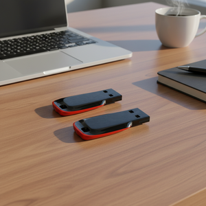 New Multi-Packaging Rotatable USB 2.0 Drive | Black-Red 128MB-64GB USB <strong>Stick</strong> 2-Year Warranty Color <strong>Card</strong>/Box Options Cross-Border - Product Image 5