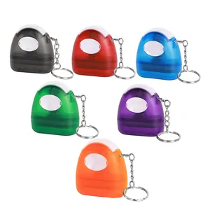 Double Foam Flash Stamps Purple Flash Stamps Key Chain Small Colorful Flash Stamp Shells