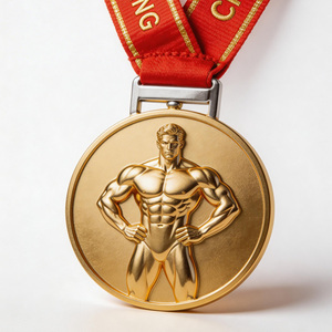 थोक निर्माता कस्टम लोगो धातु खेल निकाय भवन पदक विजेता - Product Image 1
