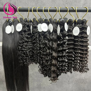 Rohhaar-Bündel Echthaar-Extensions Body Wave Ohne Haarausfall 100% Unverarbeitetes Jungfräuliches Rohes Indisches Haar Bündel zum Einnähen Natürliches Schwarz - Product Image 1