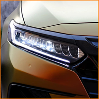 Para Honda Accord 2018 2019 2020 2021 2022 10.ª generación, faro LED completo con diseño de pluma de joya, conjunto de luces diurnas DRL y direccionales