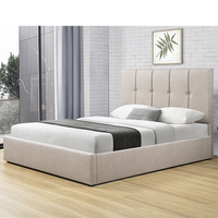 Tissu Willsoon Technology ensemble de meubles de chambre à coucher modernes en tissu doux taille King Size bon marché conception de boutons de lit