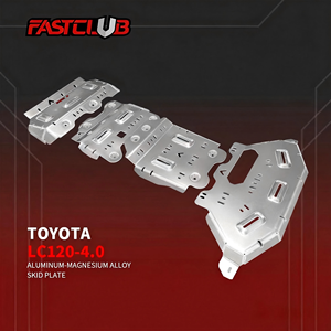 FASTCULB-LC120-4.0 Protector de coche de cobertura total de alta calidad de 8 mm, de aluminio natural con posición de orificio original para Toyota - Product Image 1