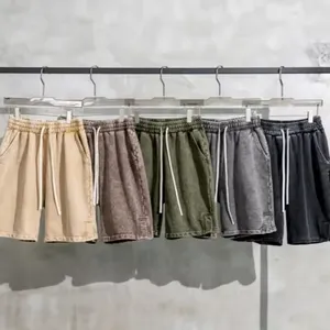 Groothandel Zware Losse Casual Shorts Voor Heren Van Hoge Kwaliteit Heren Trainen Shorts Op Maat Katoen Blanco Sweatshorts
