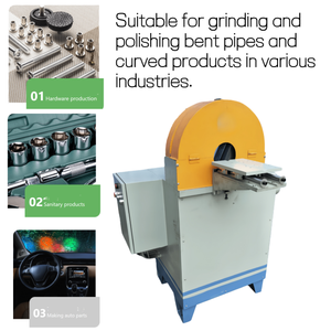 Anti-Clogging <strong>Sand</strong> Belt <strong>Grinder</strong> - Precision Finishing for Curved Metal Pipes - Product Image 6