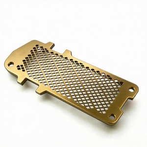 High Precision Custom CNC Machined Motorcycle Radiator Bracket Aluminum Alloy Aftermarket Part - Product Image 1