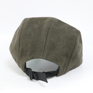Gorras de lana cálidas al por mayor con parche de logo tejido personalizado, visera plana, ajustables, vintage, para <span class=keywords><strong>hombre</strong></span>, verde oliva, para invierno y actividades al aire libre. - Product Image 4