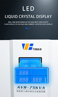 Régulateur de tension automatique industriel triphasé haute puissance 380V 220V Contrôle du moteur servo AVR-75KVA AC Industriel