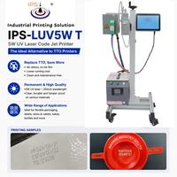 Codeur laser UV IPS-LUV5W T 355nm 5W, imprimante de remplacement TTO pour l'impression de codes de date et de marquage DM sur films plastiques et emballages