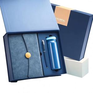 Nouvelles Idées 2026 – Coffret Cadeau Luxe Personnalisé : Bouteille d'Eau en Acier Inoxydable Imprimée en Letterpress, Carnet et Stylo – Logo Personnalisé - Product Image 2