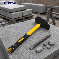 Marteau de charpentier HONGTAI à manche plastifié, tête en acier à haute teneur en carbone pour travaux métalliques et ponts