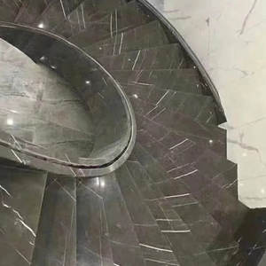 Idées de revêtements de sol pour hall d'hôtel 5 étoiles fabriqués en Chine : Carreaux de marbre gris foncé Pietra <span class=keywords><strong>60x60</strong></span> - Product Image 5