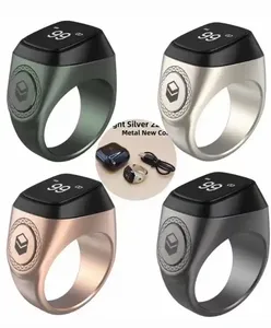 Оптовая продажа, Iqibla Tally для мусульман с чехлом, мусульманское цифровое кольцо Zikr Smart Tasbih Counter E01