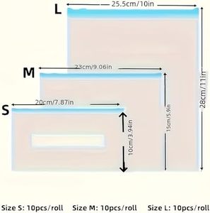 Huamaohengchun Leak-Proof & Airtight Kitchen Freshness Bags - Ideal for Food Preservation,Reusable Produce Bag - Product Image 2
