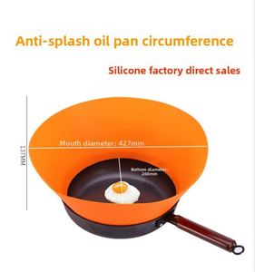 Hot Sale Hot Sale Multi-Functional <b>Silicone</b> Utensil Heat-Resistant Kitchen Pot Cover to Prevent Oil Splashes and Overflow Dirt - Product Image 2