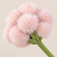 Bouquet de fleurs artificielles en tissu fait main, durable et doux, en peluche, très vendu pour la décoration de la maison, de mariage et saisonnière