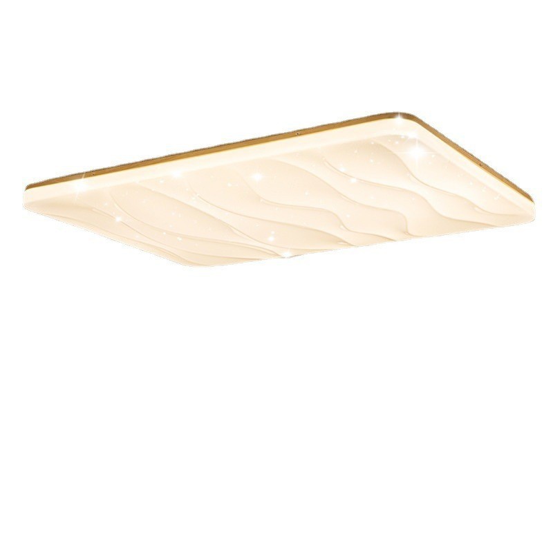 96W Smart Solid Wood Ceiling Light Modern IP33 Rated Starry Sky Design Living Room Bedroom Full House LED Lamp Acrylic Cover